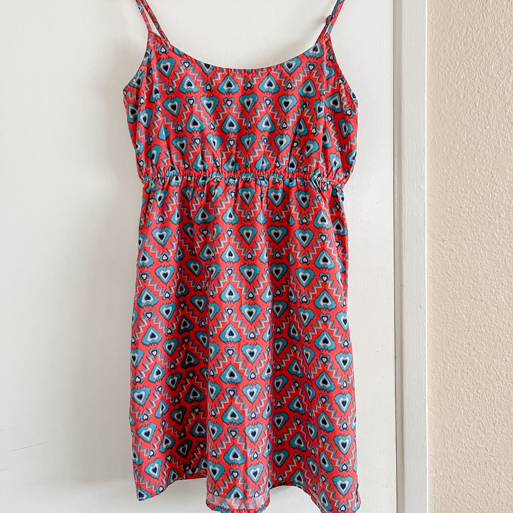Orange spring dress
